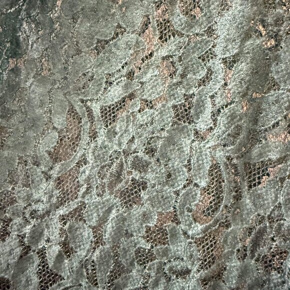 April Cornell Green Lace Long Open Cardigan Duster M Boho Cottagecore - Picture 5 of 6